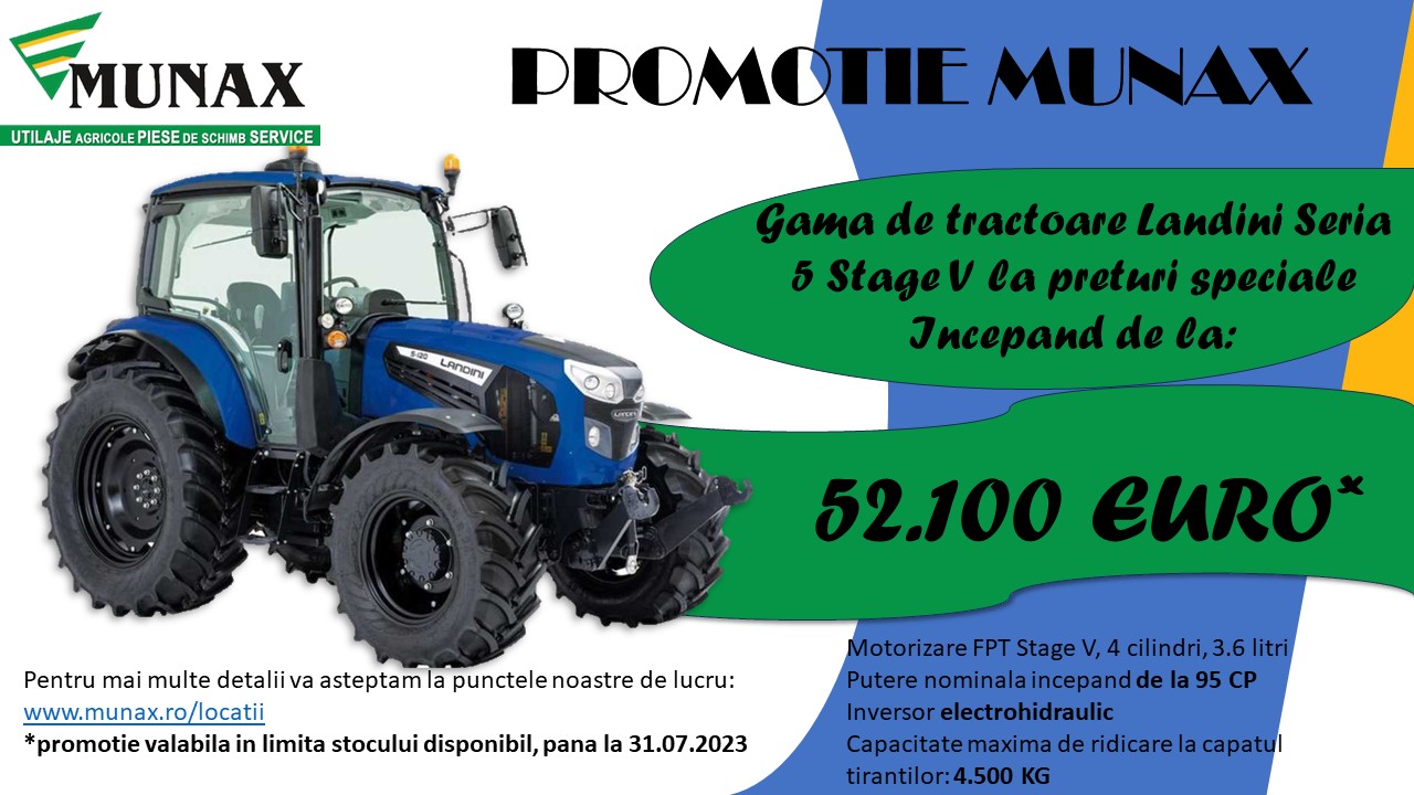 Campanie tractoare Landini Seria 5